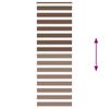 vidaXL Zebra Blind Brown 90x230 cm Fabric Width 85.9 cm Polyester