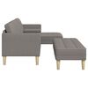 vidaXL Sofa Set 2 pcs Taupe 173 x 131 x 67 cm Fabric