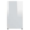 vidaXL Bathroom Cabinet High Gloss White 60x33x61 cm Engineered Wood