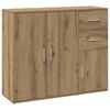 vidaXL Sideboard Artisan Oak 91x29.5x75 cm Engineered Wood