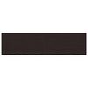 vidaXL Bathroom Countertop Dark Brown 220x60x(2-6) cm Treated Solid Wood
