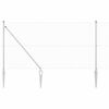 vidaXL Welded Wire Fence with Spikes 50 x 1 m Galvanised Steel Silver