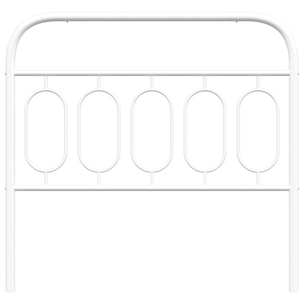 vidaXL Metal Replace Headboard White 107 cm