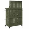 vidaXL Tool Trolley Olive green 65 x 35 x 111 cm Cold-rolded steel