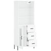 vidaXL Highboard White 69.5x34x180 cm Engineered Wood