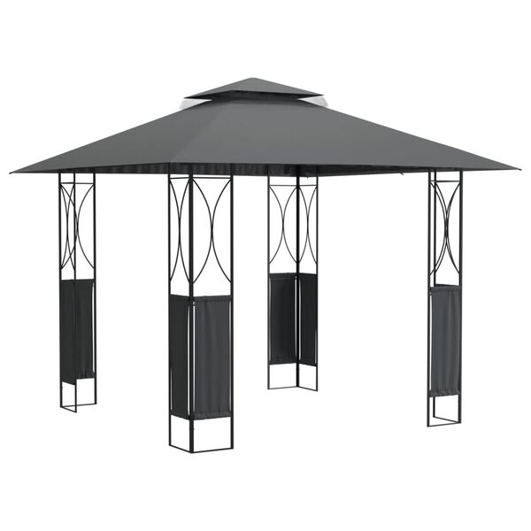 vidaXL Gazebo with Roof Anthracite 300x300x270 cm Steel