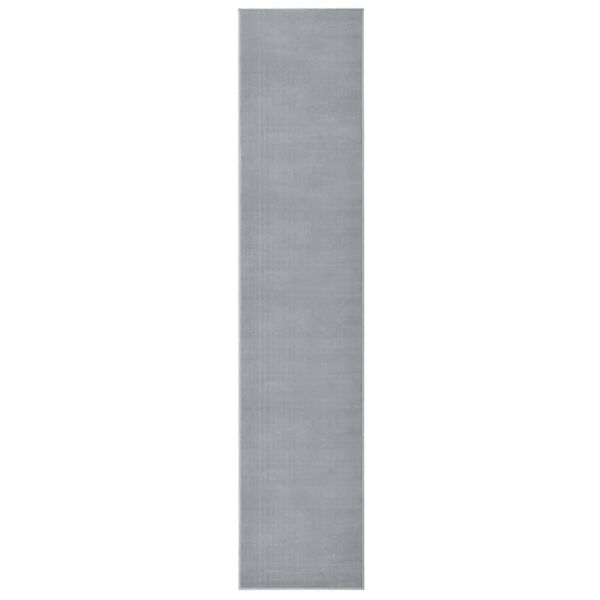 vidaXL Runner Rug BCF Grey 80x400 cm