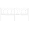 vidaXL Metal Replace Headboard White 193 cm