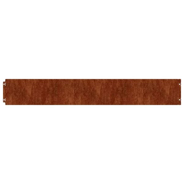 vidaXL Lawn Edgings 50 pcs 15x103 cm Flexible Corten steel