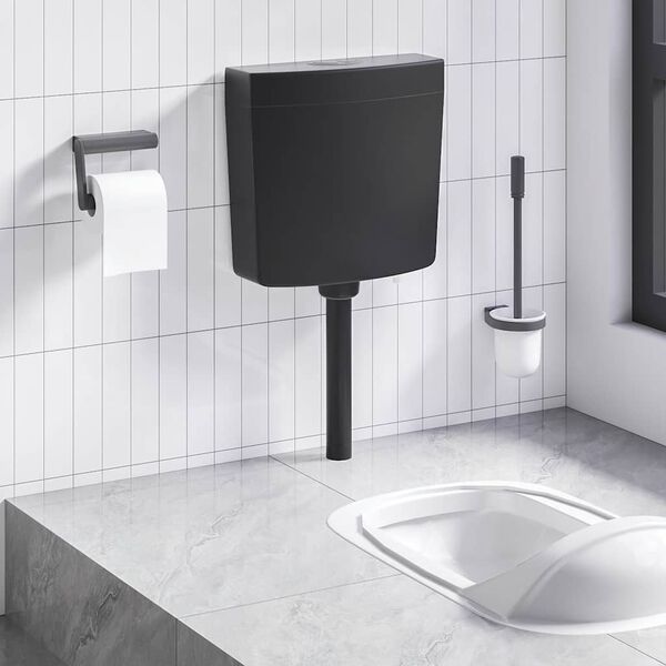 vidaXL Toilet Cistern with Bottom Water Inlet 3/6 L Black