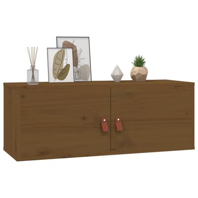 vidaXL Wall Cabinets 2 pcs Honey Brown 80x30x30 cm Solid Wood Pine