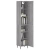 vidaXL Highboard Grey Sonoma 34.5x34x180 cm Engineered Wood