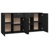 vidaXL Sideboard Black 160x36x75 cm Engineered Wood