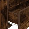 vidaXL Bedside Cabinet with 2 Drawers Smoked Oak 40x36.5x62 cm