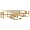 vidaXL Outdoor Sofa Set 5 pcs White 79 x 79 x 37 cm Solid Acacia Wood
