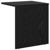 vidaXL End Table Black Oak 37 x 32 x 40 cm Engineered Wood