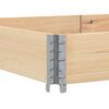 vidaXL Pallet Collar 150x100 cm Solid Wood Pine