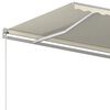 vidaXL Manual Retractable Awning 450x300 cm Cream