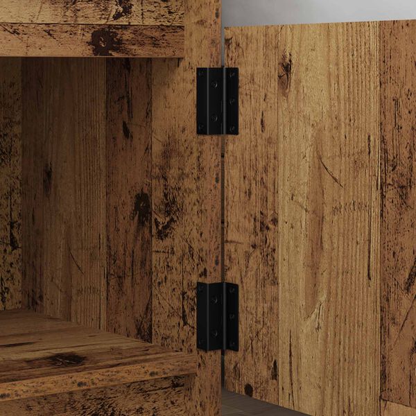 vidaXL Hinge 537 pcs Black 38 x 17 x 60 mm Iron