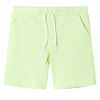 Kids' Shorts with Drawstring Neon Yellow 128