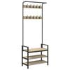 vidaXL Coat Rack Sonoma Oak 75 x 34 x 184 cm Engineered wood