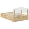 vidaXL Bed Frame with Drawer Sonoma Oak 120 x 200 cm Engineered Wood