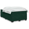 vidaXL Box Spring Bed with Mattress Dark Green 120x200 cm Velvet