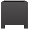 vidaXL Garden Planter Black 30x30x30 cm Steel