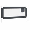 vidaXL Toddler Safety Bed Rail Dark Grey 180x25 cm Fabric