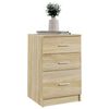 vidaXL Bed Cabinet Sonoma Oak 40x40x63 cm Engineered Wood