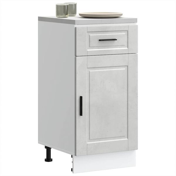 vidaXL Kitchen Base Cabinet&nbsp;Porto Concrete Grey Engineered Wood