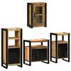 vidaXL Bathroom Furniture Set with Shelf 4 pcs Brown Solid Mango Wood