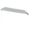 vidaXL Manual Retractable Awning with LED Anthracite&White 400x350 cm