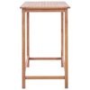 vidaXL Garden Bar Table 120x65x110 cm Solid Teak Wood