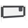 vidaXL Toddler Safety Bed Rail Dark Grey 150x25 cm Fabric