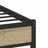 vidaXL Metal Bed Frame without Mattress Sonoma Oak 150x200 cm King Size