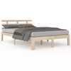 vidaXL Bed Frame without Mattress Solid Wood 200x200 cm