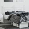 vidaXL Metal Headboard White 140 cm