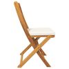 vidaXL Folding Chair 6 pcs White 49 x 57.5 x 92cm Solid Acacia wood