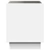 vidaXL Bedside Table with Infinity LED White 40x40x50 cm