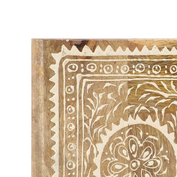 vidaXL Hand Painted Mirror 40x55 cm Solid Mango Wood