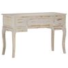 vidaXL Desk Grey 115x45x75 cm Solid Mango Wood