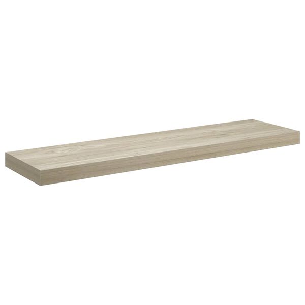 vidaXL Floating Wall Shelf Oak 90x23.5x3.8 cm MDF
