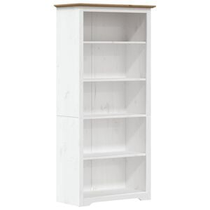 vidaXL Bookcase "BODO" Brown 82x40x173 cm Solid Wood Pine 5-Tier