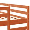 vidaXL Triple Bunk Bed Frame Wax Brown 200 x 200 cm Solid Pine Wood