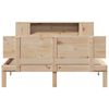 vidaXL Bookcase Bed without Mattress 135x190 cm Double Solid Wood Pine