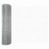 vidaXL Fence Post Silver 50 x 0.4 m (16 x 16 mm mesh) Steel