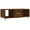 vidaXL Coffee Table Brown Oak 102x50x40 cm Engineered Wood