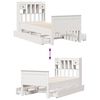 vidaXL Bookcase Bed without Mattress White 90x200 cm Solid Wood Pine