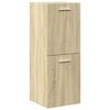 vidaXL 4 Piece Bathroom Furniture Set Sonoma Oak Engineered Wood